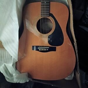 Acoustic Guitar with Black Pickguard
